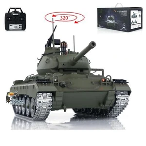 Tongde M24 Chaffee 1/16 RC Panzer Infrarot Metall Upgraded Wheels Barrel Recoil - Picture 1 of 12