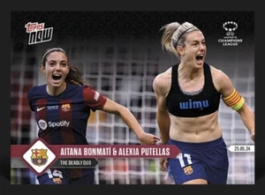 2023/2024 TOPPS NOW UCL DONNE ⭐ BONMATI & PUTELLAS ⭐ BARCELLONA ☄️ N. 22 - Picture 1 of 2