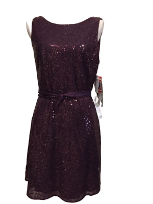 Vestido Betsey & Adam, Talla 10, Sin Mangas, Lentejuelas, Ligero, Etiqueta $90, Nuevo con Etiquetas Foto 1 de 4