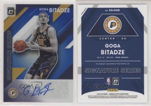2019 Panini Donruss Optic Signature Series Blue /25 Goga Bitadze Rookie Auto RC