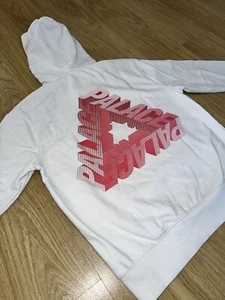 RARE Palace P-3D Hoodie M - SS17 Ultimo Series - White / Pink - DEADSTOCK 2017 - Picture 1 of 9