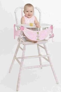 1. Geburtstag Rosa Ballerina Party Hochstuhl Deko Set - Bild 1 von 1