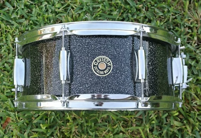GRETSCH 14" CATALINA MAPLE CAJA TAMBOR en POLVO DE ESTRELLAS NEGRO ¡para TU BATERÍA! K505 Foto 1 de 4