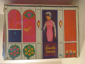 Vintage Mattel Barbie bambola MOD-ern cugina Francie casa custodia 1965 vintage - Foto 1 di 23