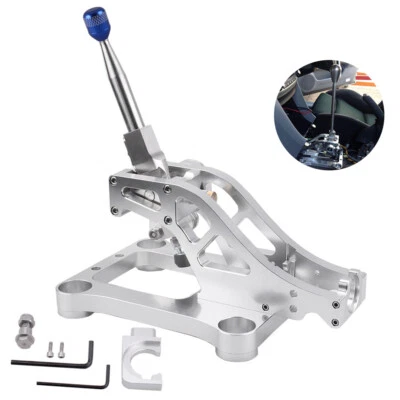 Blue Gear Shift Knob with Billet Shifter Box Assembly For 04-08 Acura TL UA. - Imagem 1 de 4