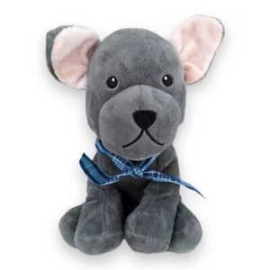 11 Zoll graublaue Französische Bulldogge weiches Kuscheltier Teddy Plüschtier - Bild 1 von 4