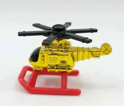 Vintage 1996 Micro Machines Exploration Sea GOLD HELICOPTER by Galoob - Image 1 of 4
