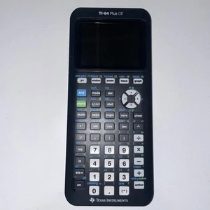 Texas Instruments TI-84 Plus CE Graphic Calculator Black/White with charger - Picture 1 of 6