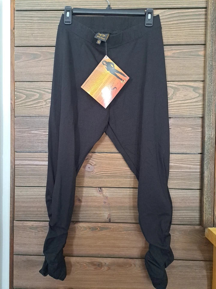 Leggings Serena Williams Signature Statement preta franzida tamanho grande nova com etiquetas - Imagem 1 de 4