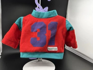 Vtg Cabbage Patch Kids Red Turquoise Green 31 Track Suit 1983 Coleco Shirt Doll - Picture 1 of 8