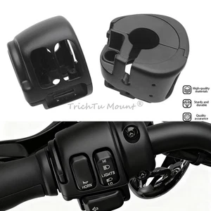 Handlebar Grips Switch Housings Covers For Harley Dyna Street Bob FXDB 2012-2017 - Bild 1 von 18