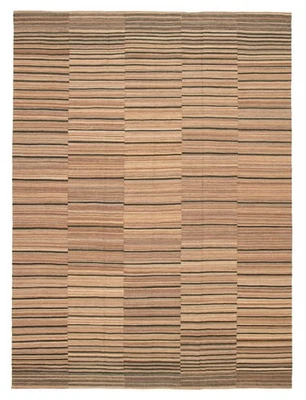 Винтажный шерстяной ковер ручной работы Tribal 8 футов 8 дюймов x 11 футов 8 дюймов - Изображение 1 из 4