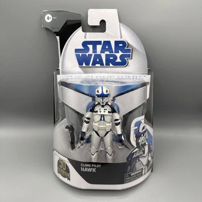 Экшн-фигурка Star Wars Clone Pilot Hawk The Clone Wars 50th 6 дюймов Hasbro ЧИТАЙТЕ - Изображение 1 из 4