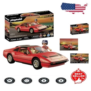 Nostalgic Magnum P.I. Ferrari 308 GTS - Includes 3 Figures and Hinged Headlights - Picture 1 of 11