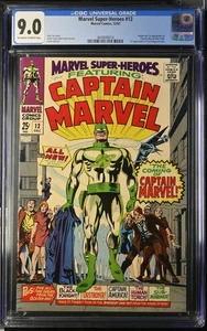 Marvel Super Heroes #12 (1967) Key 1st Captain Marvel CGC 9.0 Z022 - Bild 1 von 2
