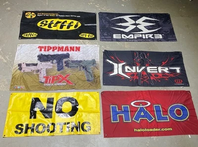 Lote De Colección Banners Paintball Halo Invertido Tippmann Imperio Stiffi Publicidad Foto 1 de 4
