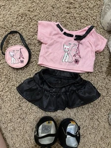 Build A Bear Eiffel Tower LE CAT Matching Outfit Set w Purse RARE Retired #5 - Picture 1 of 5