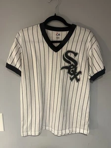 Majestic Chicago White Sox V-Neck Jersey Size XL - Picture 1 of 4