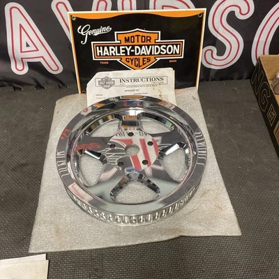 Polea piñón trasero cromada Harley Thunderstar 40064-98 1994-99 Softail OEM NOS Foto 1 de 4
