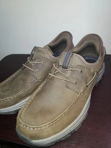 Scarpe Skechers Slip Ins Uomo Tg 13 RF Knowlson – Shore Thing Memory Foam Marrone - Foto 1 di 13