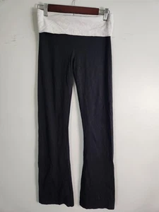 Victoria’s Secret Yoga-Hose Glitzer Foldover Taille Schlag SCHWARZ SM neonlang - Bild 1 von 6