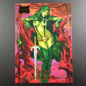 /1999 Gamora Gold Foil 5x7 Marvel Masterpieces XL tarjeta de gran tamaño 2023 - Imagen 1 de 11
