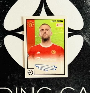 2021-22 Topps Merlin Heritage 97 UCL - Luke Shaw Autograph /100 - Man. United - Bild 1 von 2