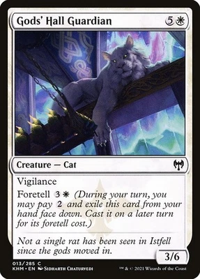 (4x FOIL) GODS' HALL GUARDIAN - Kaldheim – MTG Magic the Gathering Card - Image 1 of 4