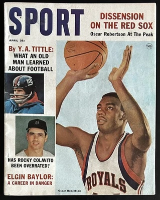 Revista deportiva 1964-Cincincinnati Royals Oscar Robertson edición quiosco Foto 1 de 2