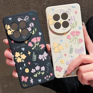 Shockproof Silicone Phone Case For OnePlus Ace5 3 13 13R 12R 12 11R Flower Cover - Picture 1 of 15