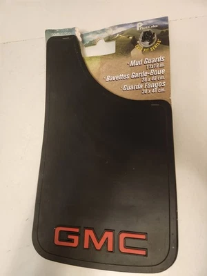 GMC Easy Fit 11x19 Set Of 2 Mud Guards Flaps Mudflaps Truck Car Van SUV GM new - Image 1 of 3
