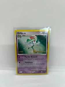 Pokemon Kirlia #53/132 STAFF Prerelease Stamp Secret Wonders NM - MT - Picture 1 of 2