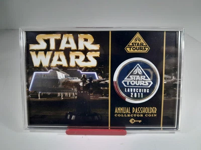 Disney Star Tours Annual Passholder Launching 2011 Silver Plated Coin  - Image 1 of 4