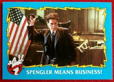 GHOSTBUSTERS II - Card #31 - SPENGLER MEANS BUSINESS - TOPPS 1989