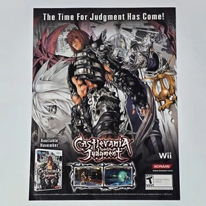 Arte impreso anuncio/póster Castlevania Judgment Nintendo Wii Judgment Has Come - Imagen 1 de 2