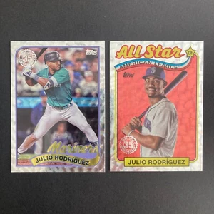 Julio Rodriguez 2024 Topps Serie 2 Lámina de Plata 1989 89B2-9 All Star 89ASB-24 - Imagen 1 de 14