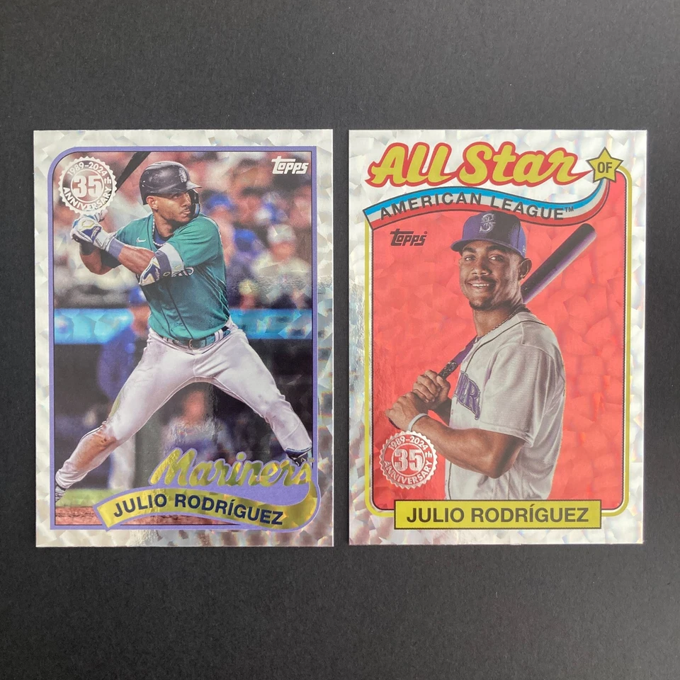 Julio Rodriguez 2024 Topps Series 2 Silver Foil 1989 89B2-9 All Star 89ASB-24 - Image 1 of 4