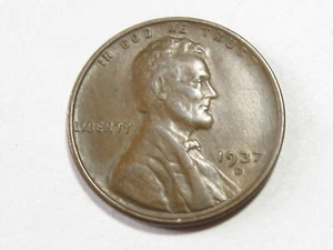 1937-D Lincoln Wheat Cent - #10861-42 - Picture 1 of 2