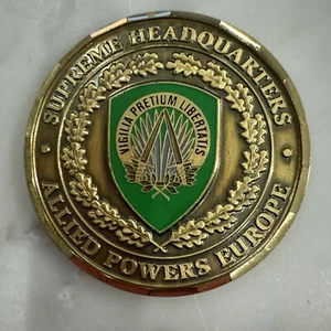 Supreme Headquarters Allied Powers Europe Army Challenge Coin - Picture 1 of 2