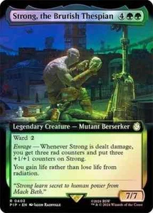 Strong, the Brutish Thespian FOIL EXTENDED - 0403 - Rare - Fallout PIP MTG - Imagen 1 de 1