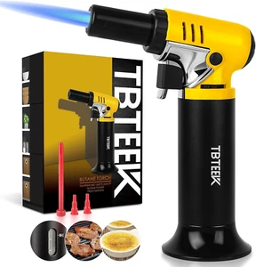 BUTANE TORCH Kitchen Culinary Cooking Blow Food Torch with Adjustable Flame BBQ - Picture 1 of 12