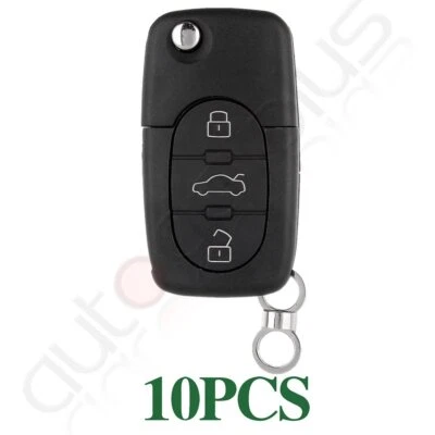 10x For 2000 2001 2002 2003 2004 2005 Audi A4 A6 Allroad Quattro Remote Key Case - Image 1 of 4