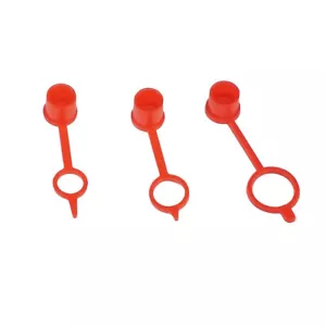 LOTE DE 100 M6 M8 M10 tapas de pezón de grasa tapas de polvo rojas para pezón de grasa Zerk - Imagen 1 de 22