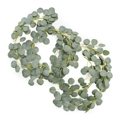 Ling's Moment Artificial Eucalyptus Leaves Greenery Garland, 5.9ft Fake Silk ... - Image 1 of 4