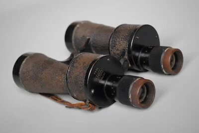 WWII WW2 Original German Kriegsmarine U-boat Early Leitz 7x50 Navy Binoculars - Image 1 of 4