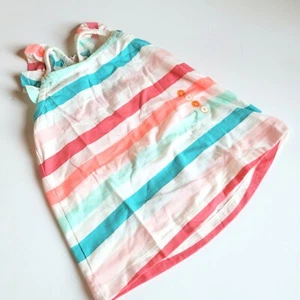 Gymboree Girls sz 6 Ice Cream Parlor Pink Blue Striped Tank Top NWT - Picture 1 of 2