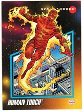 Marvel 1992 Impel Super Heroes Human Torch Trading Card #58 NM EUC Sleeved CCG 