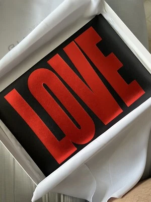 Estuche para documentos de cuero de becerro Givenchy LOVE ¡NUEVO EN CAJA!  Foto 1 de 4