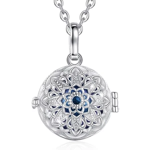 18Mm Harmony Ball Flower Cage Pendant Necklace Angel Caller Baby Chime Bola Fash - Picture 1 of 12