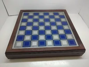 Franklin Mint Civil War Chess Set Pewter Brass Gettysburg North/South Blue/Gray - Picture 1 of 9